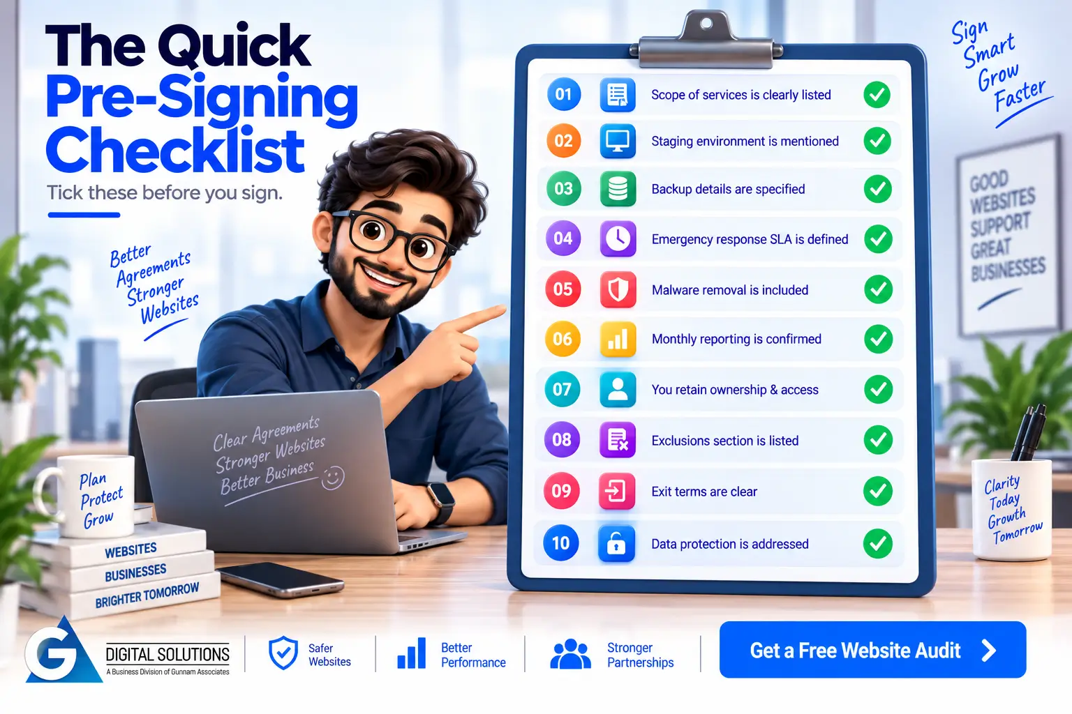 Website Maintenance Contract Checklist